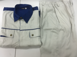 Bộ quần áo bảo hộ lao động vải Kaki Hàn Quốc